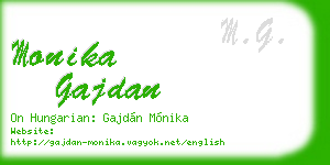 monika gajdan business card