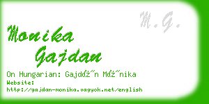 monika gajdan business card